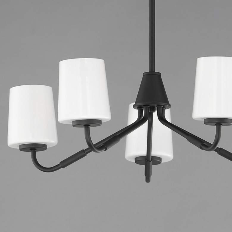 Image 2 Maxim Durham 26" Wide Black 5-Light Chandelier more views