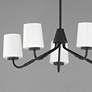 2_Maxim Durham 26" Wide Black 5-Light Chandelier more views