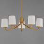 3_Maxim Durham 26" Wide Natural Aged Brass 5-Light Chandelier more views