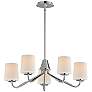 1_Maxim Durham 26" Wide Polished Chrome 5-Light Chandelier