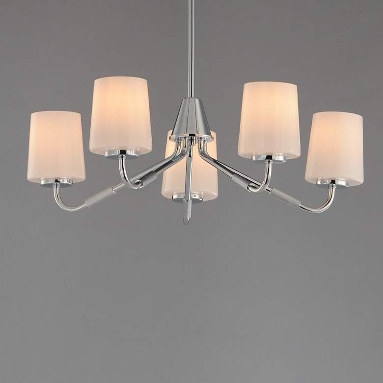 Image 3 Maxim Durham 26" Wide Polished Chrome 5-Light Chandelier more views