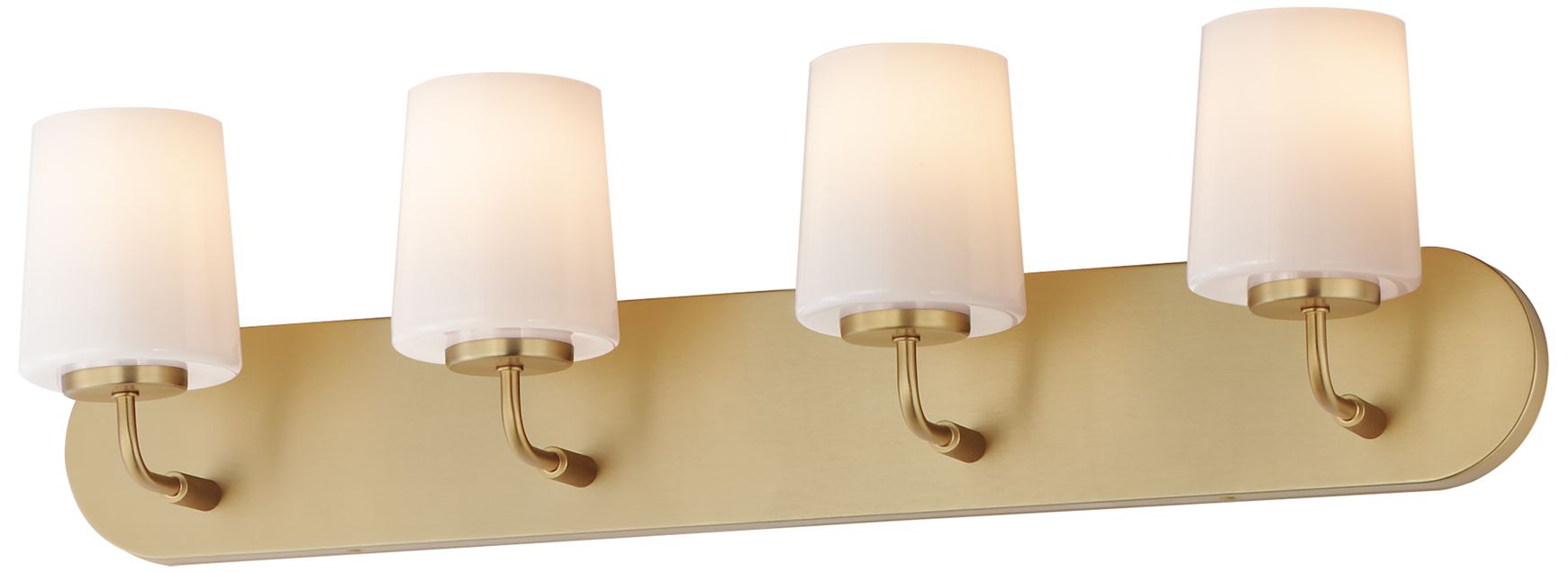 Maxim Durham 30" Wide Natural Aged Brass 4-Light Bath Light