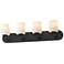 Maxim Durham 30" Wide Black 4-Light Strip Bath Vanity