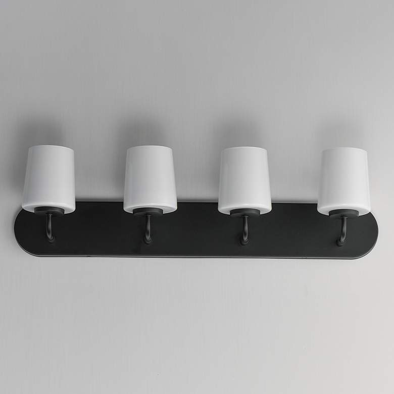 Image 2 Maxim Durham 30" Wide Black 4-Light Strip Bath Vanity more views