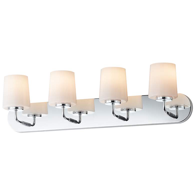 Image 1 Maxim Durham 30" Wide Polished Chrome 4-Light Strip Bath Vanity