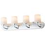 1_Maxim Durham 30" Wide Polished Chrome 4-Light Strip Bath Vanity