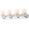 Maxim Durham 30" Wide Polished Chrome 4-Light Strip Bath Vanity