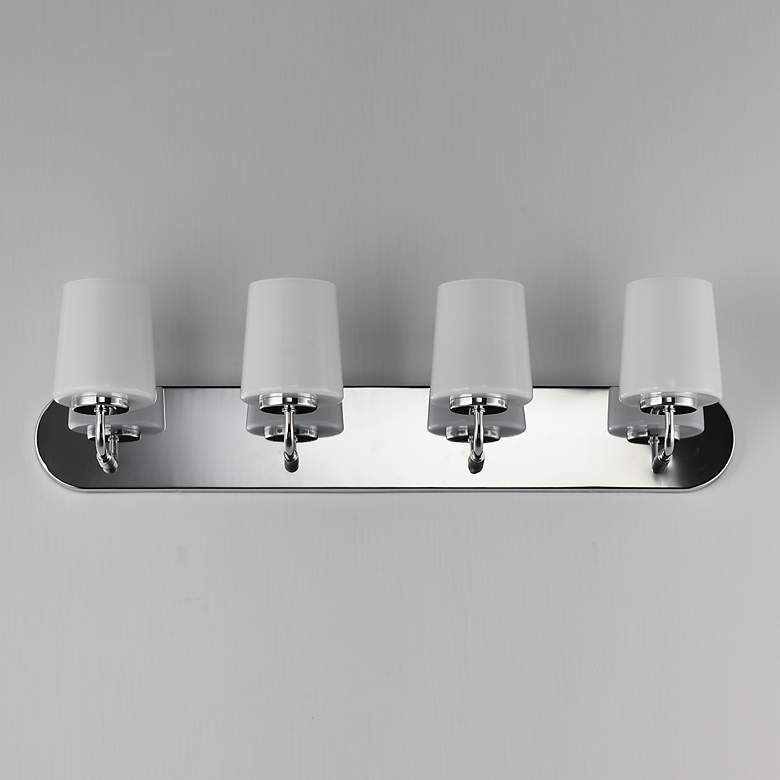 Image 2 Maxim Durham 30" Wide Polished Chrome 4-Light Strip Bath Vanity more views