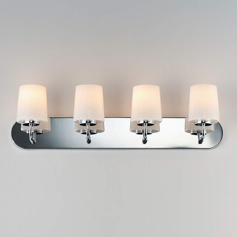 Image 3 Maxim Durham 30" Wide Polished Chrome 4-Light Strip Bath Vanity more views