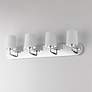 4_Maxim Durham 30" Wide Polished Chrome 4-Light Strip Bath Vanity more views