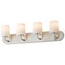 1_Maxim Durham 30" Wide Satin Nickel 4-Light Strip Bath Vanity