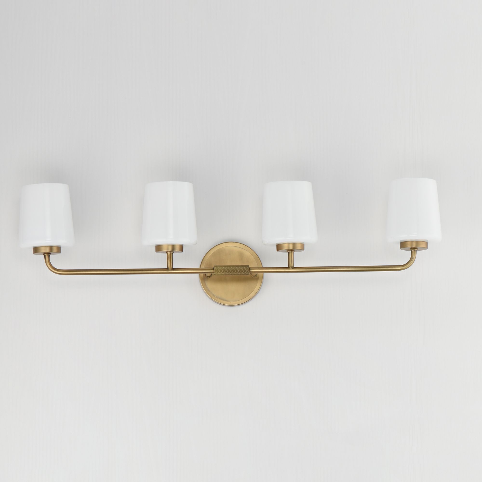 Image 2 Maxim Durham 32 1/2"W Natural Aged Brass 4-Light Bath Light more views