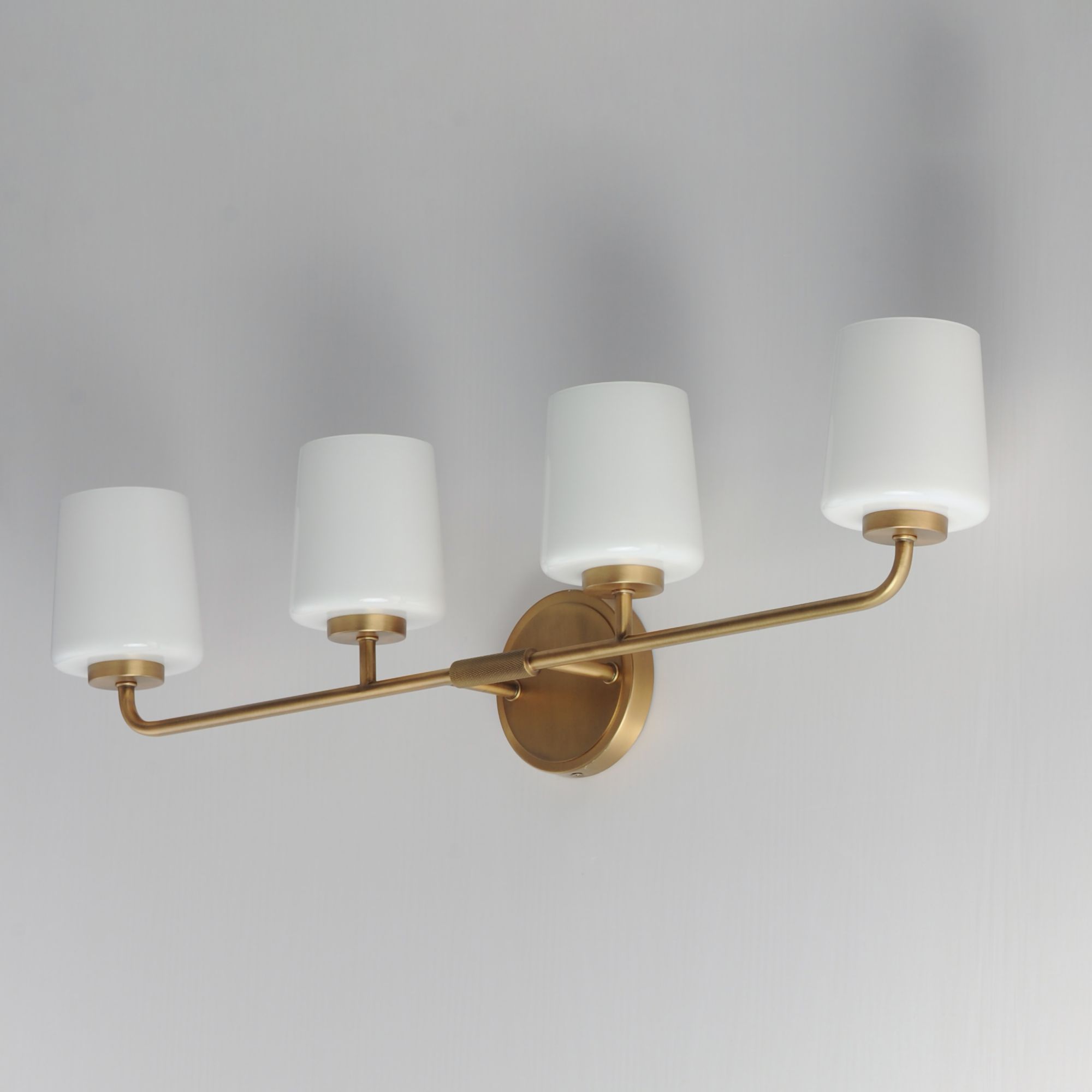 Image 4 Maxim Durham 32 1/2"W Natural Aged Brass 4-Light Bath Light more views