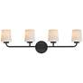 1_Maxim Durham 32 1/2" Wide Black 4-Light Bath Vanity