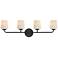 Maxim Durham 32 1/2" Wide Black 4-Light Bath Vanity