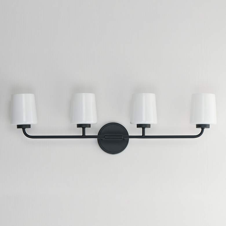 Image 2 Maxim Durham 32 1/2" Wide Black 4-Light Bath Vanity more views