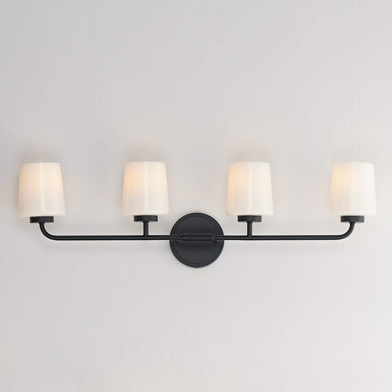 Image 3 Maxim Durham 32 1/2" Wide Black 4-Light Bath Vanity more views