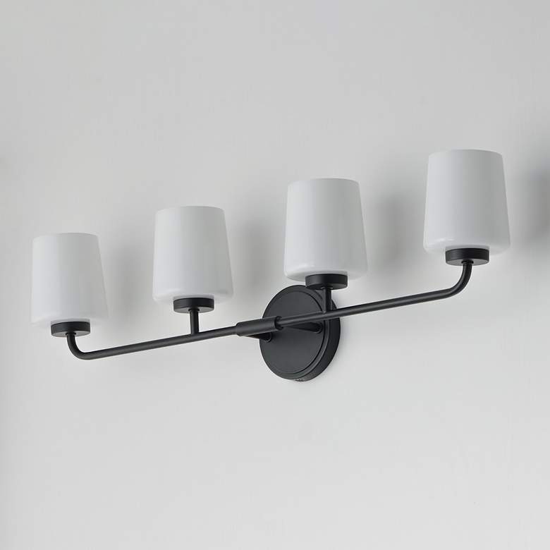 Image 4 Maxim Durham 32 1/2" Wide Black 4-Light Bath Vanity more views