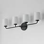 4_Maxim Durham 32 1/2" Wide Black 4-Light Bath Vanity more views