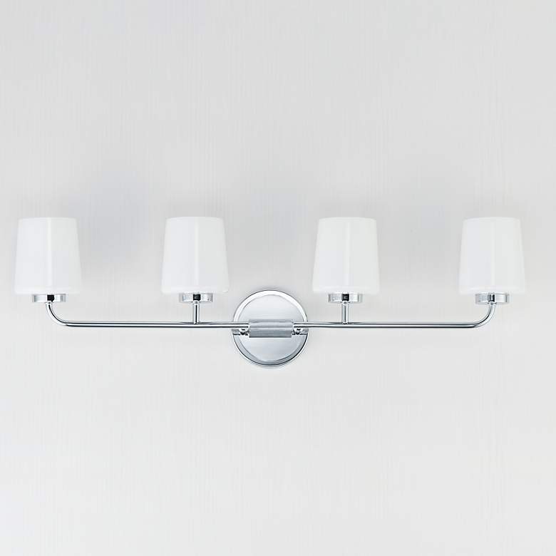 Image 2 Maxim Durham 32 1/2" Wide Polished Chrome 4-Light Bath Vanity more views