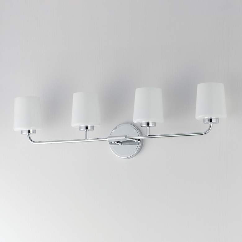 Image 4 Maxim Durham 32 1/2" Wide Polished Chrome 4-Light Bath Vanity more views