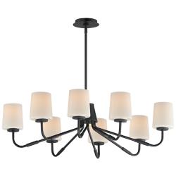 Maxim Durham 34" Wide Black 8-Light Chandelier
