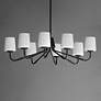 2_Maxim Durham 34" Wide Black 8-Light Chandelier more views