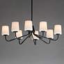 3_Maxim Durham 34" Wide Black 8-Light Chandelier more views