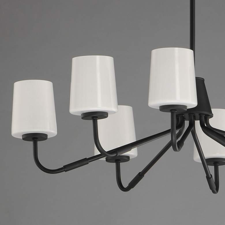 Image 4 Maxim Durham 34" Wide Black 8-Light Chandelier more views