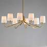 3_Maxim Durham 34" Wide Natural Aged Brass 8-Light Chandelier more views