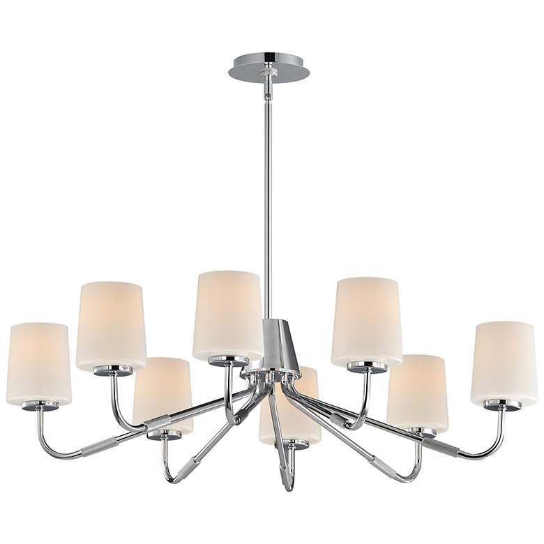 Image 1 Maxim Durham 34" Wide Polished Chrome 8-Light Chandelier