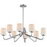1_Maxim Durham 34" Wide Polished Chrome 8-Light Chandelier