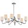 Maxim Durham 34" Wide Polished Chrome 8-Light Chandelier