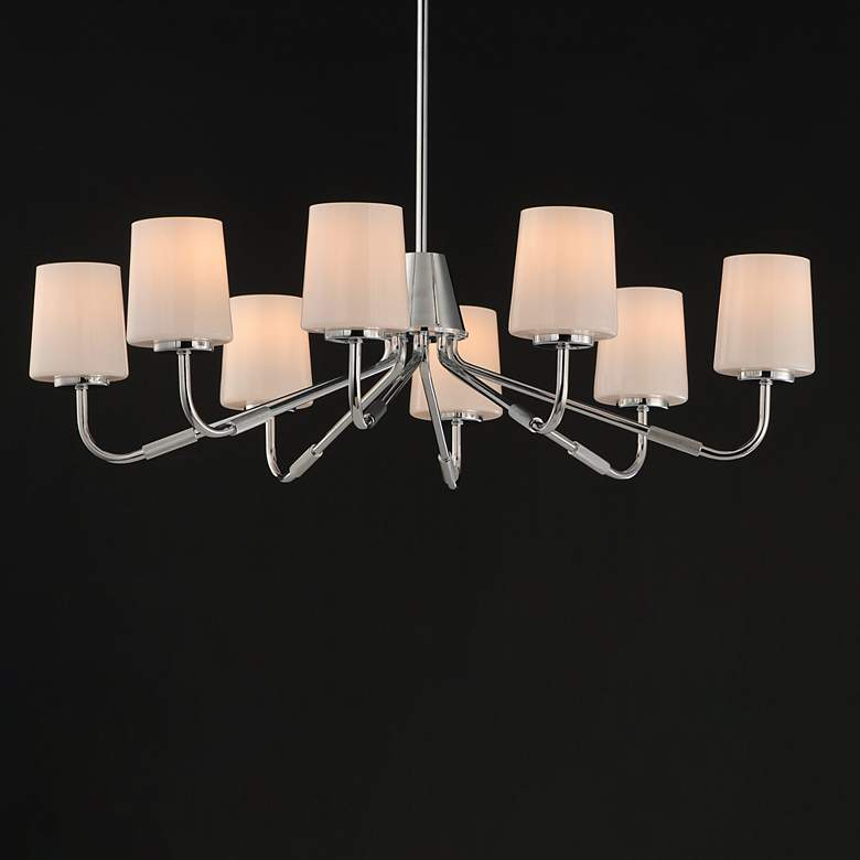 Image 3 Maxim Durham 34" Wide Polished Chrome 8-Light Chandelier more views