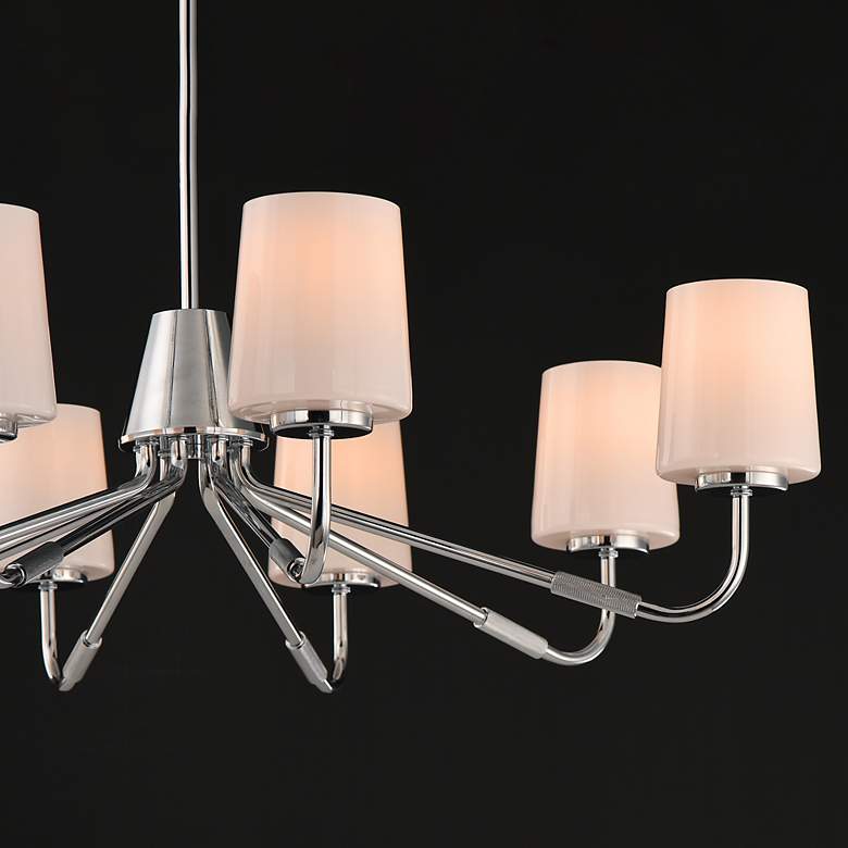Image 4 Maxim Durham 34" Wide Polished Chrome 8-Light Chandelier more views