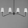 2_Maxim Durham 38 1/2" Black 4-Light Linear Chandelier more views