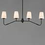 3_Maxim Durham 38 1/2" Black 4-Light Linear Chandelier more views