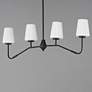 4_Maxim Durham 38 1/2" Black 4-Light Linear Chandelier more views