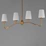 4_Maxim Durham 38 1/2" Natural Aged Brass 4-Light Linear Chandelier more views
