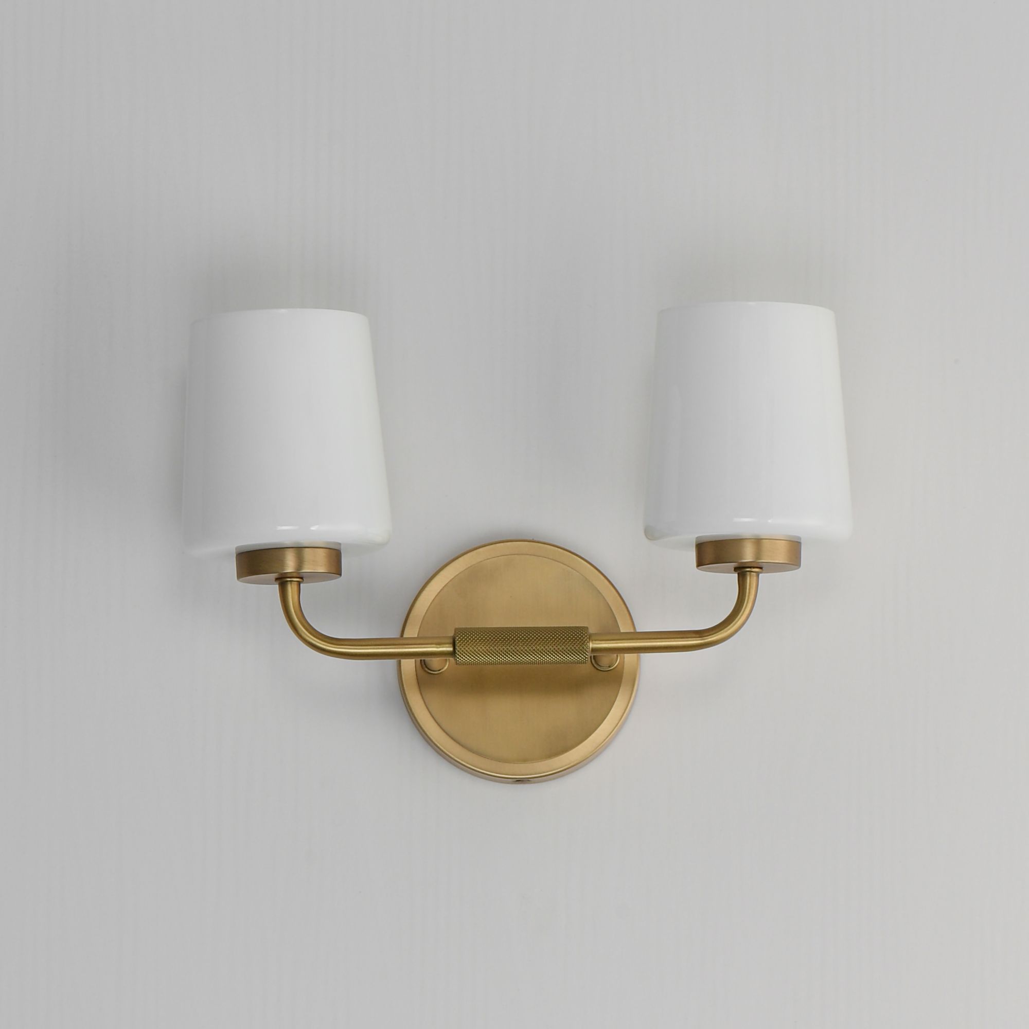 Image 2 Maxim Durham 9 1/4"H Natural Aged Brass 2-Light Wall Sconce more views