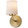 Maxim Durham 9" High Natural Aged Brass 1-Light Wall Sconce