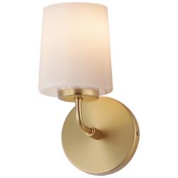 Maxim Durham 9" High Natural Aged Brass 1-Light Wall Sconce
