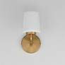 2_Maxim Durham 9" High Natural Aged Brass 1-Light Wall Sconce more views
