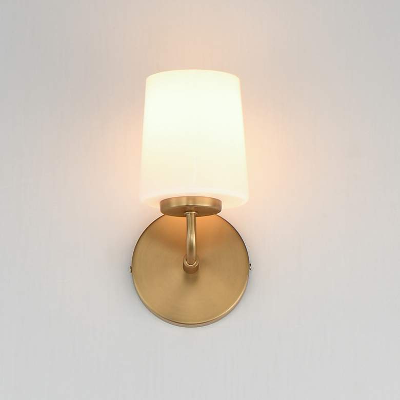 Image 3 Maxim Durham 9" High Natural Aged Brass 1-Light Wall Sconce more views