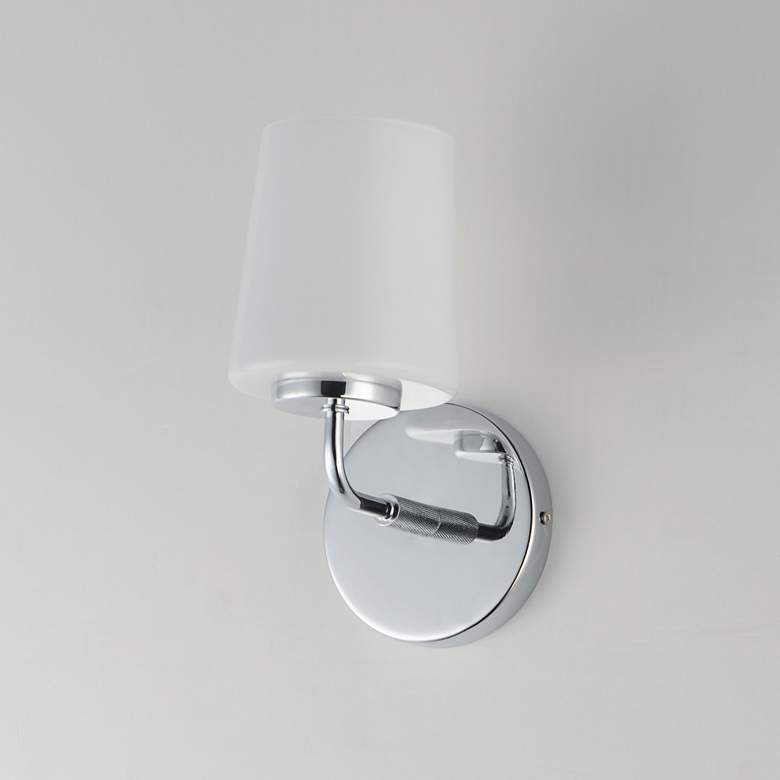 Image 4 Maxim Durham 9" High Polished Chrome 1-Light Wall Sconce more views
