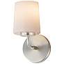1_Maxim Durham 9" High Satin Nickel 1-Light Wall Sconce