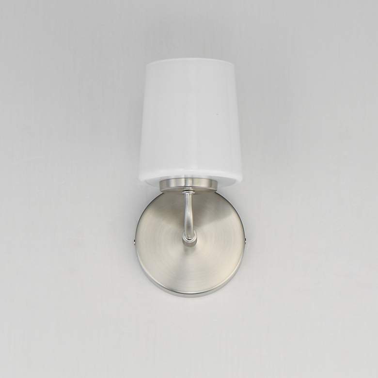 Image 2 Maxim Durham 9" High Satin Nickel 1-Light Wall Sconce more views
