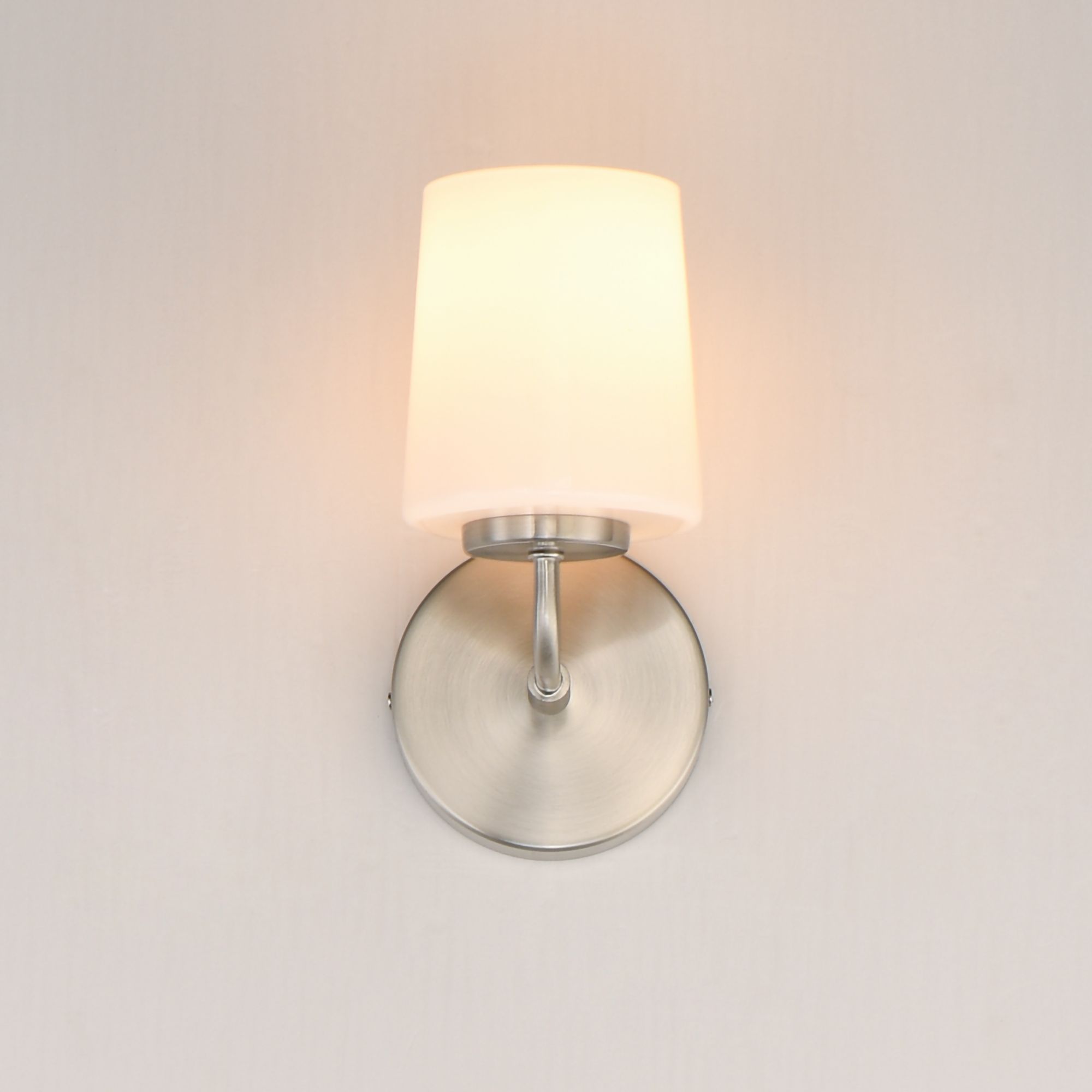 Image 3 Maxim Durham 9" High Satin Nickel 1-Light Wall Sconce more views