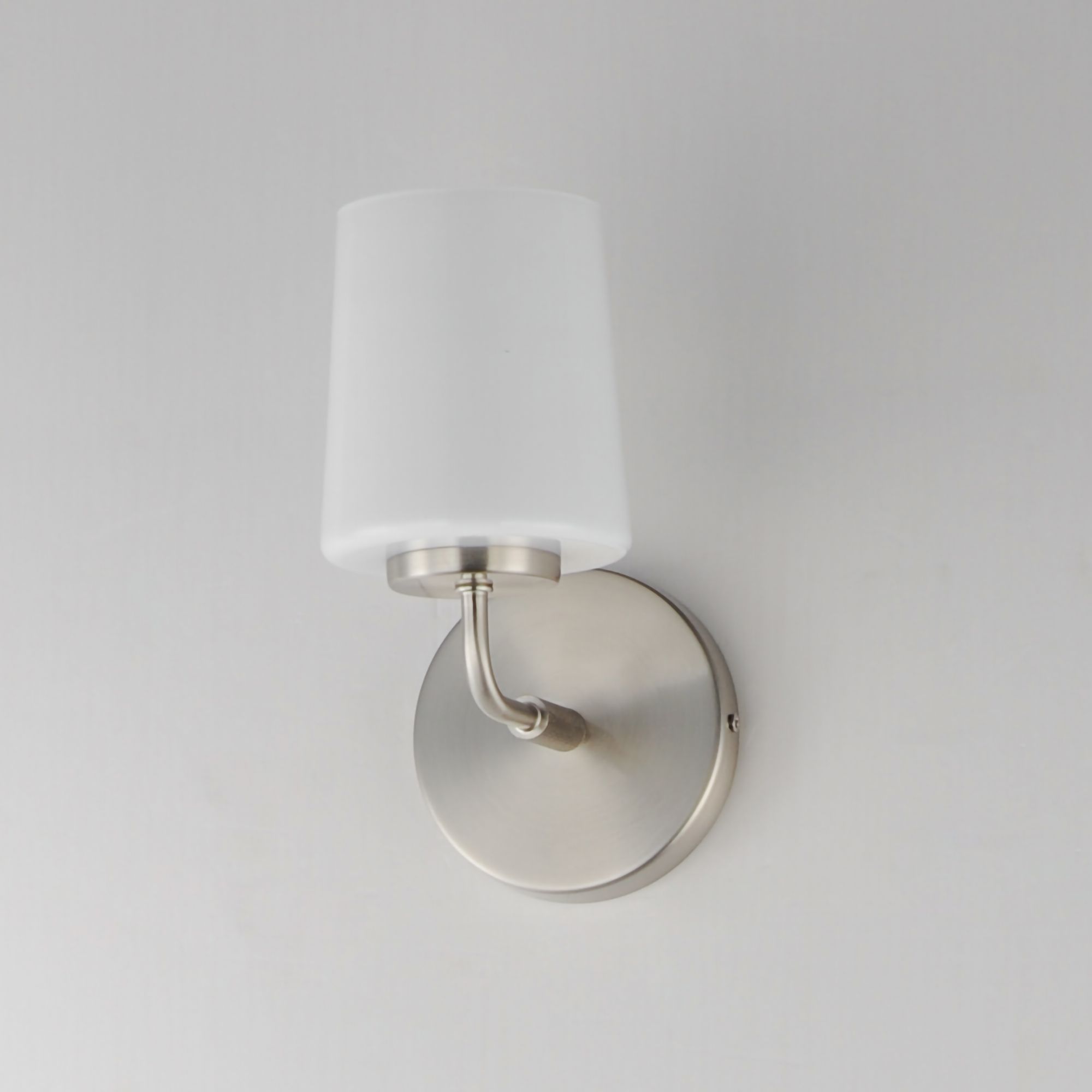 Image 4 Maxim Durham 9" High Satin Nickel 1-Light Wall Sconce more views