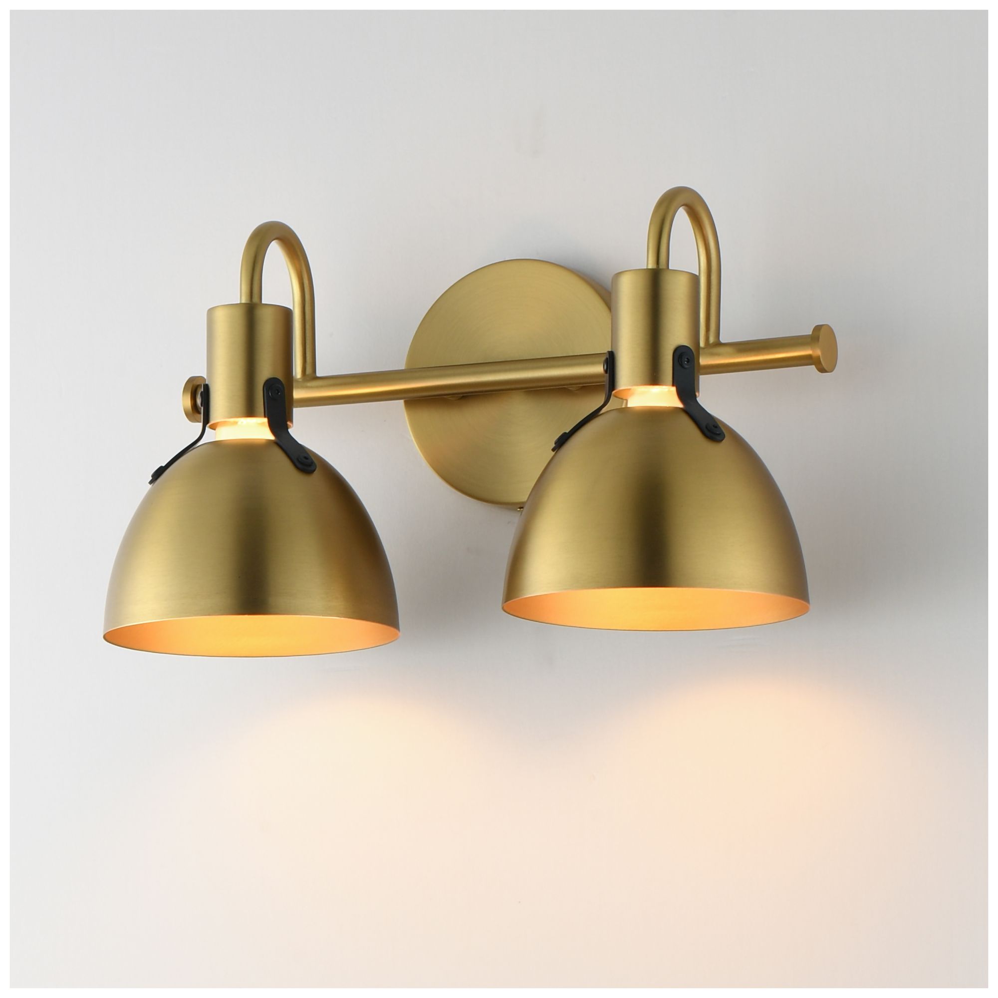 Image 4 Maxim Dusk 15" Wide Satin Brass 2-Light Wall Sconce more views